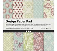 Creativ Tarjeta y papel estampados, verde menta, morado, talla única