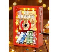 Creativa consagración juvenil regalos jóvenes niñas embalaje dinero regalo juvenil caja de emergencia de madera con martillo, cadenas de luces y tarjeta de madera, decoración y regalo de consagración