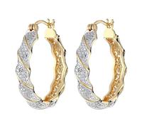 Creativa separación de color plateado hebilla de oreja pendientes exagerados en Europa y América Pendientes de clip de oreja Accesorios Chapado en plata, talla única, Cobre, Sin piedra preciosa
