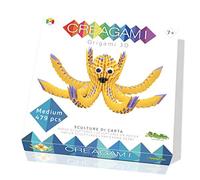 CreativaMente- Creagami Pulpo un simpatico polpo Juego de Creativita Origami Modular, Multicolor, único (722)