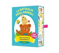 CreativaMente La Batalla de los Animales, Juego de Cartas para niños, 36 Cartas, 2-4 Jugadores, a Partir de 3 años