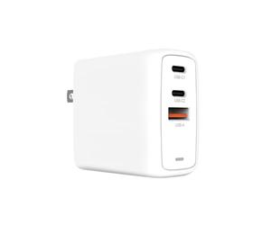 Creative 67 W GAN Charger 3-Port USB GAN Cargador de Pared con PPS, PD 3.0 y QC 4.0+ para teléfonos y Ordenadores portátiles, un Enchufe de CA UE Intercambiable Incluido