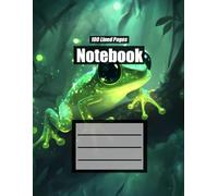 Creative Africa Space's Frog Cover Notebook, 100 Lined Pages, 8.5' x 11': For work, study, journaling, note taking, and anything else you want to write.