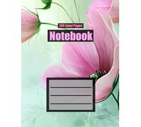 Creative Africa Space's Pink Water Color Flowers Cover Notebook, 100 Lined Pages, 8.5' x 11': For work, study, journaling, note taking, and whatever else you want to write.