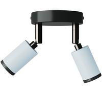 Creative Aplique azul con dos focos de metal