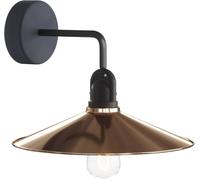 Creative Aplique de exterior con extensión y pantalla de color bronce satinado