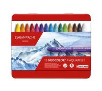Creative Art Materials Caran D'Ache NeoColor II - Juego de 15 cera soluble en agua