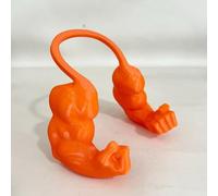 Creative - Brazos musculares de gato, brazo de cuello de gato impreso en 3D con músculo, accesorios divertidos para mascotas, brazo colgante para suministros de fiesta de cumpleaños de gatitos