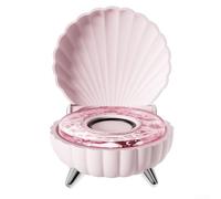 Creative BT Barra de sonido estéreo, reproductor de música MP3 inalámbrico con luces de estado de ánimo de color, altavoz portátil con conexión TWS para fiesta en casa, picnic, viajes, blanco (rosa)