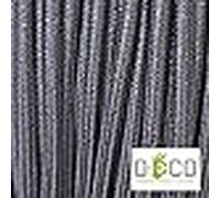Creative-cables ? cable eléctrico redondo revestido de tela lamé t