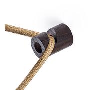 creative cables Descentralizador, Gancho en V de Techo o Pared en Madera para Cable eléctrico Textil - Efecto Wengué