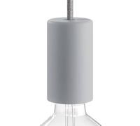 creative cables EIVA Elegant, Kit portálamparas para Exterior E27 IP65 en Silicona - el Primer portalámparas IP65 conectable en el Mundo - Gris Hielo