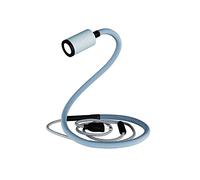 creative cables GU1d-one Pastel Lámpara articulada sin base con mini foco LED - Con bombilla, Azul claro