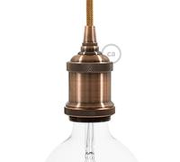 creative cables Kit portalámparas Vintage de Aluminio E27 - Cobre