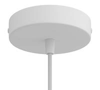 creative cables Kit rosetón cilíndrico de Metal - Cónico, Blanco Mate