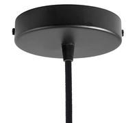 creative cables Kit rosetón cilíndrico de Metal - Cónico, Negro