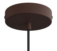 creative cables Kit rosetón cilíndrico de Metal - Cónico, Óxido Oscuro Barnizado