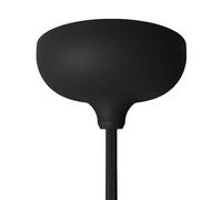 creative cables Kit rosetón de Silicona Central y predisposición para Orificio Lateral-Negro, Talla única