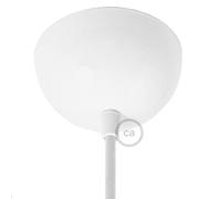 creative cables Kit rosetón semiesférico de Metal Pintado - Blanco Brillante