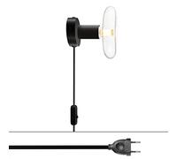 creative cables Lámpara Spostaluce metal - Con bombilla, Negro