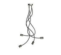 creative cables Mini Spotlight GU1d0 Flex 90 lámpara de pared y techo - Con bombilla, Titanio satinado