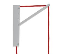 creative cables Pinocchio, Soporte de Pared de Madera orientable para lámparas Colgantes - Blanco