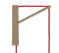 creative cables Pinocchio, Soporte de Pared de Madera orientable para lámparas Colgantes - Neutro