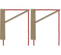 creative cables Pinocchio, Soporte de Pared de Madera orientable para lámparas Colgantes - Neutro (Paquete de 2)