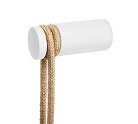 Creative Cables Pasacables Rolé de madera, fijación a pared para lámpara colgante - Blanco