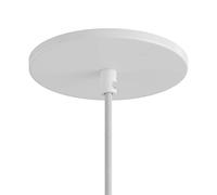 creative cables Rosetón para empotrar en Pared con 1 Agujero Central - Blanco Mate