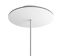 creative cables Rosetón Rose-One Redondo, diámetro 200 mm con 1 Agujero y 4 Agujeros Laterales - Mármol Marquina, Blanco