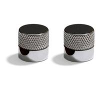 creative cables Sarè - 2 piezas de fijación a la pared, pasacables de metal para cable textil - Cromo