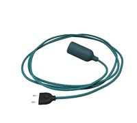 creative cables Snake Lámpara de silicona con interruptor y enchufe - Sin bombilla, Petróleo