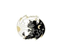 Creative Cartoon Gossip Picture Fox Animal Alloy Brooch Fashion Personality All-Match Fish Rabbit Badge Clothing Accessories Made in China