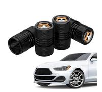 Creative Cat Pattern Aluminum Valve Stem Caps - Universal American