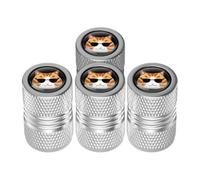 Creative Cat Pattern Aluminum Valve Stem Caps - Universal American