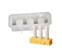 Creative Cheese Designs - Moldes de silicona resistentes, accesorio portátil para entusiastas de las manualidades, proyectos de decoración del hogar, molde de decoración del hogar
