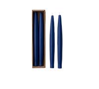 Creative Co-Op 2 velas cónicas sin perfume, color azul marino