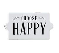 Creative Co-op DF0052 DECORACIÓN DE Pared, Hierro, Blanco