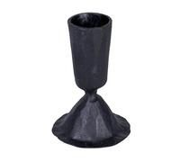 Creative Co-Op Soporte cónico de Metal Fundido Forjado a Mano, Color Negro