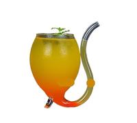 Creative Cocktail Glass - Porcupine Fish/Swan/Rose/Octopus/Bird Design, Novelty Drink Cup for KTV Bar Night Party(Short 300ml)