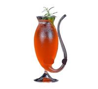 Creative Cocktail Glass - Porcupine Fish/Swan/Rose/Octopus/Bird Design, Novelty Drink Cup for KTV Bar Night Party(Tall 300ml)