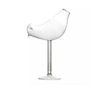 Creative Cocktail Glass - Porcupine Fish/Swan/Rose/Octopus/Bird Design, Novelty Drink Cup for KTV Bar Night Party(Bird 150ml)