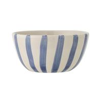 Creative Collection Begonia 82060956 - Cuenco (gres, pintado a mano, apto para lavavajillas, microondas y horno, 500 ml, diámetro: 14 cm, altura: 7 cm), color azul