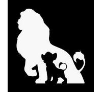 Creative Concepts Ideas Calcomanía de vinilo con diseño de Lion King Simba Shadow CCI | coches, camiones, furgonetas, paredes, portátiles, 5.5 x 5.1 pulgadas | CCI2212