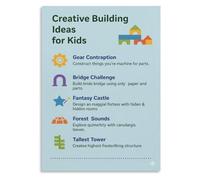 Creative Construction Ideas Poster STEM Education Activity Chart