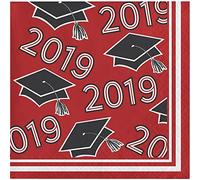 Creative Converting 335406 Red Class Of 2019 Servilletas de papel