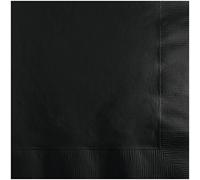 Creative Converting 573260 Servilleta de bebidas, papel, terciopelo negro