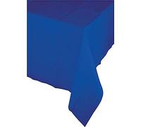 Creative Converting 713147 Touch de Color Tejido Funda para Mesa con Respaldo de plástico, 54 por 108, 'Cobalto