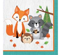 Creative Converting PC343947 Wild One Woodland Animals - Servilletas de papel para almuerzo (2 capas, 16 unidades)